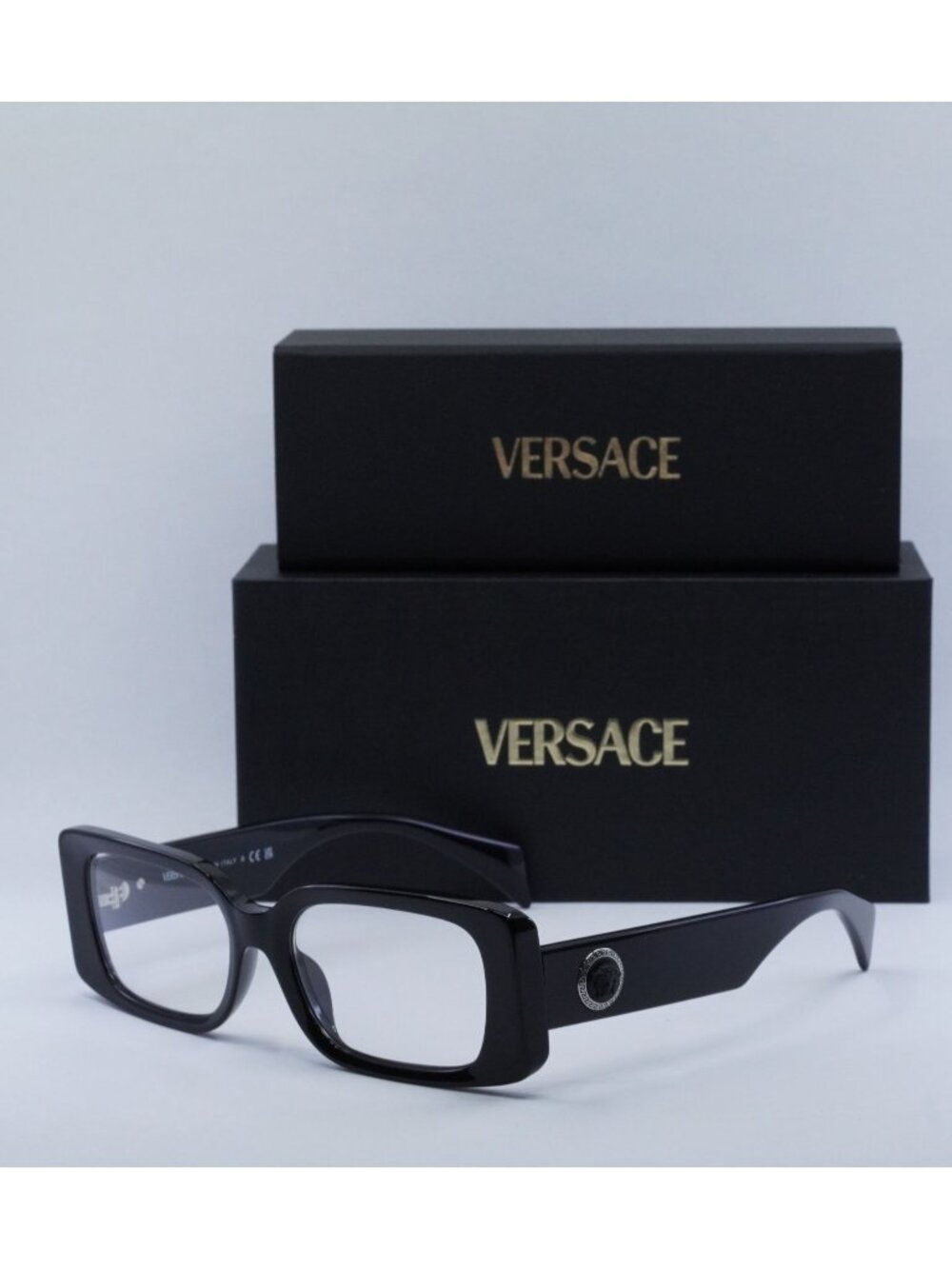 Versace VE3362U GB1 Rectangle Eyeglasses – Black 51mm